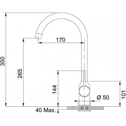 Bateria Franke POLA ciemny brąz 115.0298.104